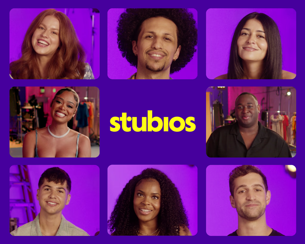 Stubios creators arranged in a video portrait grid